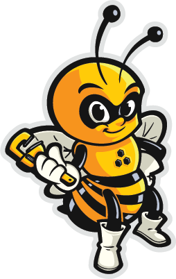 Honey Bee Plumbing mascot